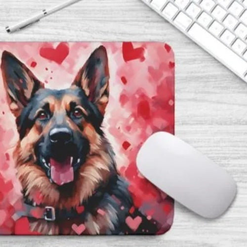 Sweetheart Dog German Shepherd Non-Slip Rubber Mousepad