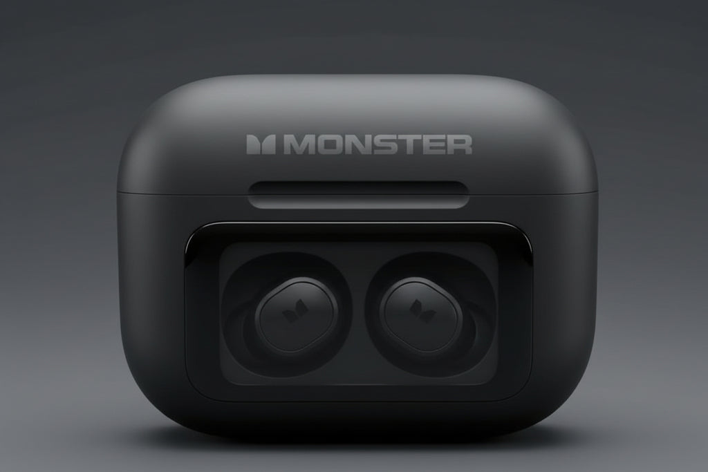 Closed Black Earbuds