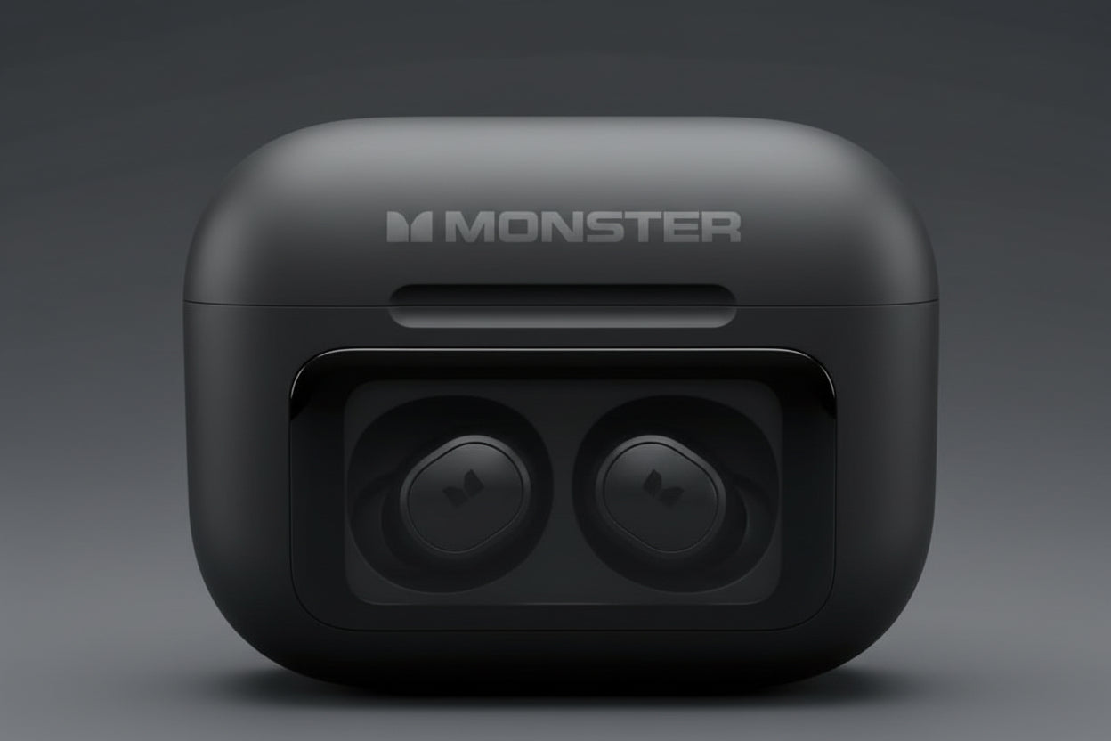 Closed Black Earbuds